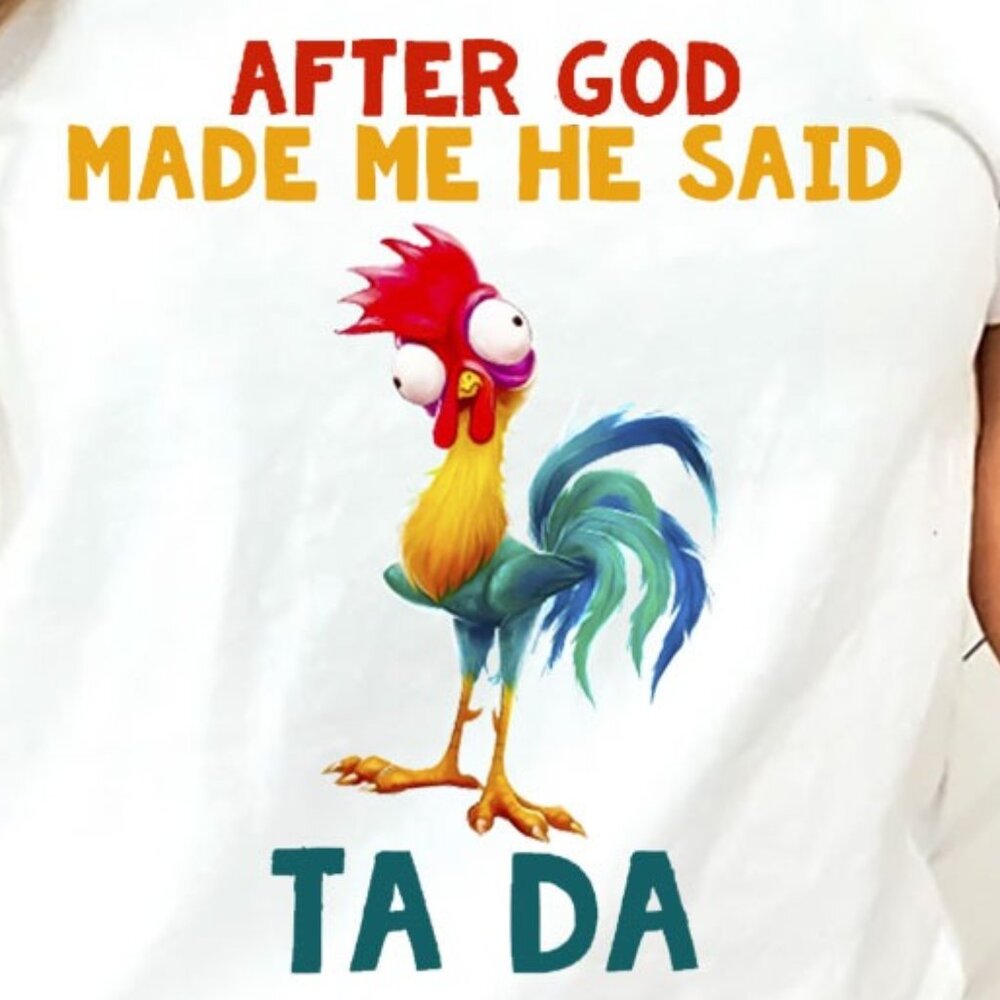 After God Made Me He Said Ta Da Vintage Christian T-Shirt - Picture 3 of 3